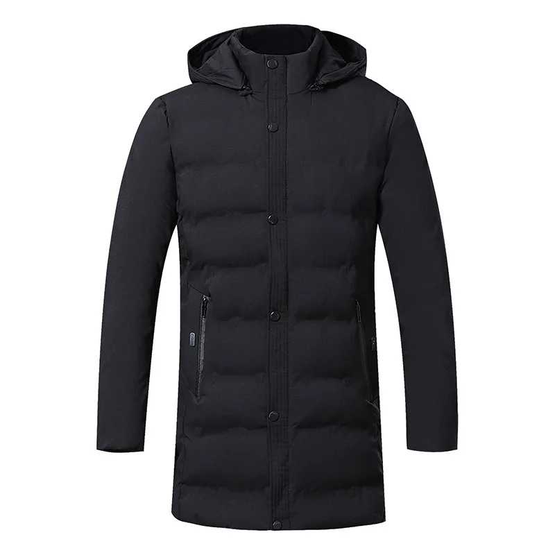 New Men's Winter Jacket High Quality Thick Winter Middle-Aged Warm Long Coat Cotton Clothes Men Parkas Large Size 5XL