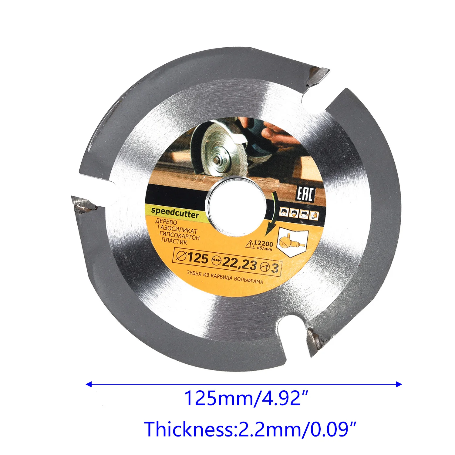 

Carbide 3 Teeth Circular Tool Grinder Leaf-style Saw Wood Cutting Disc Wheel