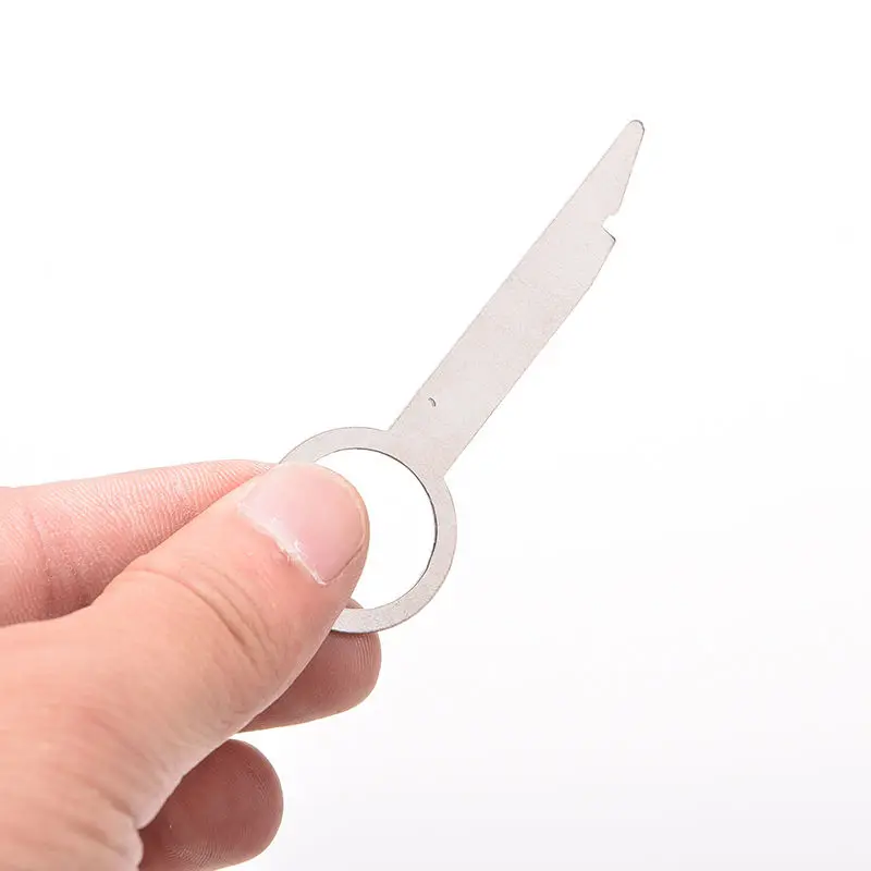 Car Stereo Radio Removal Remove Tool For Audi A4 A6 A8 Car Benz 11 1pcs Sliver 7.7cm