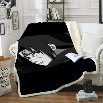 

Anime Naruto 3D Printed Sherpa Blanket Couch Quilt Cover Travel Bedding Outlet Velvet Plush Throw Fleece Blanket Bedspread 012