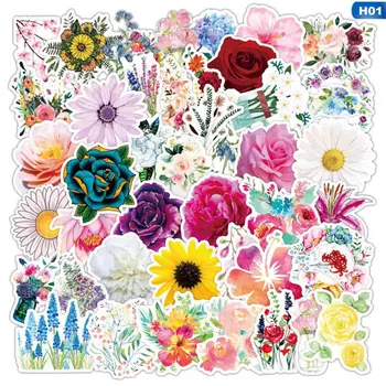 

23pcs Cute Kawaii Watercolor flower basket Stickers Diary Sticker Scrapbook Decoration Stationery DIY Stickers School Office