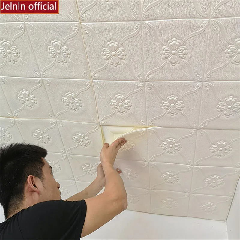 Водостойкая самоклеящаяся потолочная наклейка на потолок украшение 3d Наклейка на стену спальня гостиная для крыши балкона Пена Обои