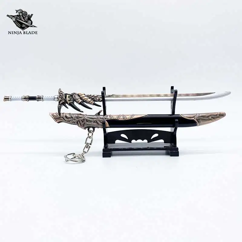 Игровой охотник огромный длинный меч виверн лезвие Холли огненного дракона мини