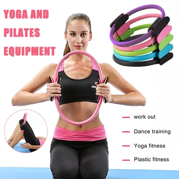 

Professional Yoga Circle Pilates Sport Magic Ring Quality Dual Grip Training Yoga hoop Women Fitness Slimming Gym Workout Tool
