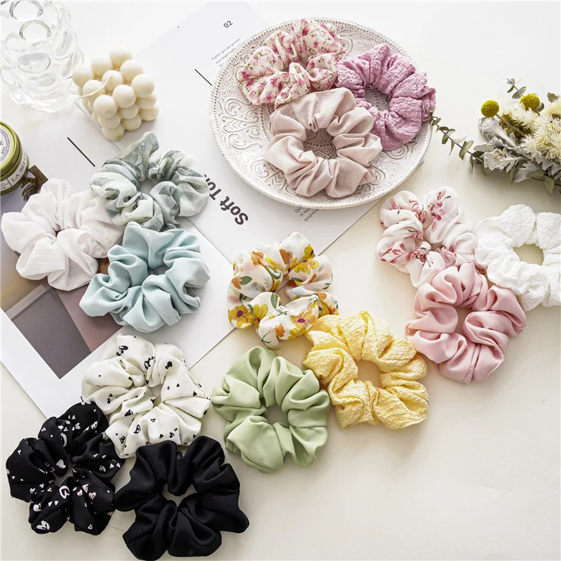 Lot De 10 Chouchous à Cheveux Mignons Avec Nœud Rose - Élastiques à Fleurs Mignonnes - Pour Bébé Fille Et Enfant