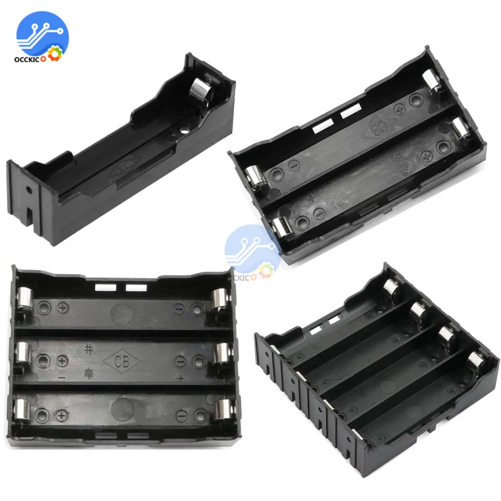 1x2x3x4x18650 ящик для хранения батарей 1 2 3 4 слота 18650 Держатель Внешнего Аккумулятора