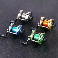Mini Comfortable Adjustable Fishing Reel Winter Trolling Ice Fishing Reel Spinning Wheel Fish Tackle Tool with Line to Grip