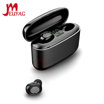 

MEUYAG TWS Wireless Bluetooth Earphone Fingerprint Touch HD noise-cancel stereo waterproof music headphones With Charging Box