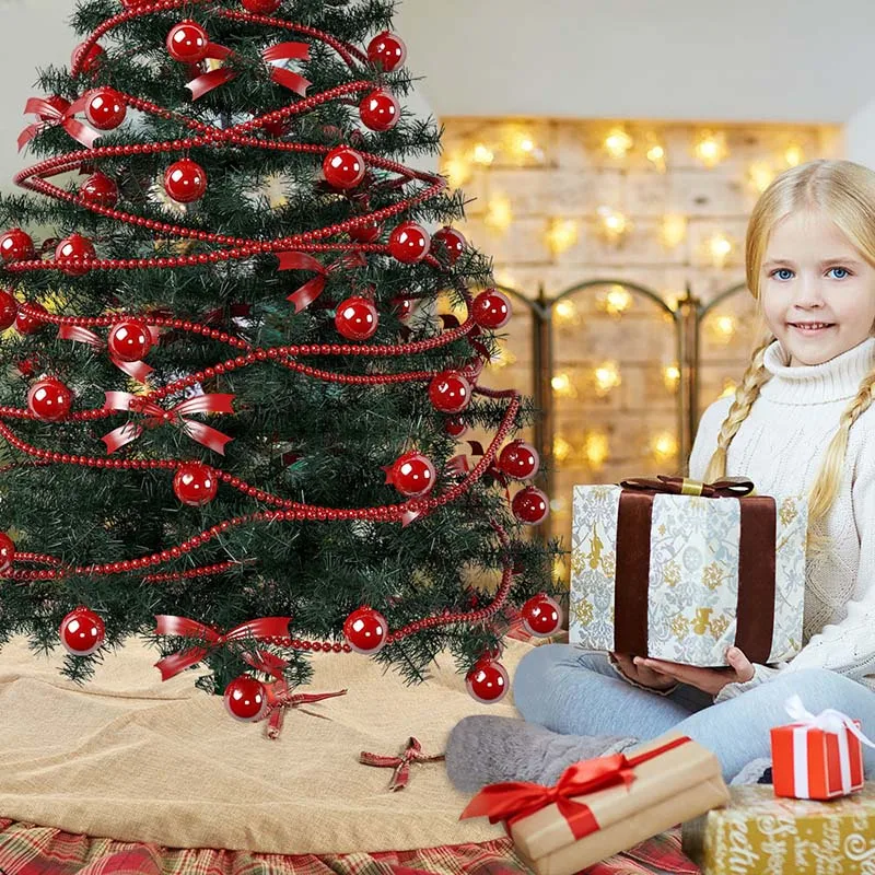 

Christmas Tree Skirt Linen Plaid Large Tree Skirt Scene Layout Supplies Merry Christmas For Home Xmas Decoration New Year 2020