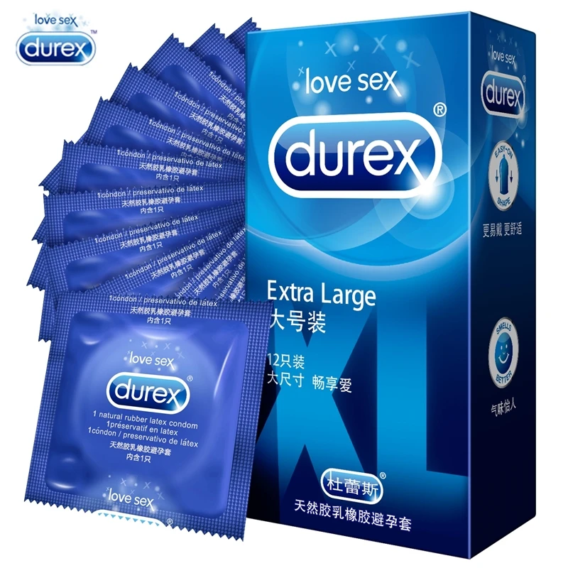 Презервативы Durex XXL размер 56 мм очень тонкие ультратонкие насадки из натурального