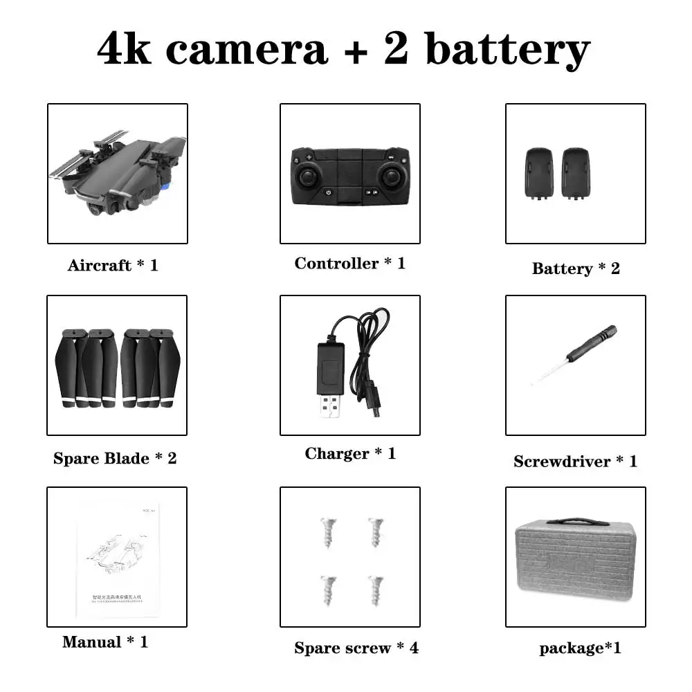 SHAREFUNBAY Дрон gps 5G wifi и 4K HD широкоугольная камера FPV Drone X Pro Квадрокоптер поддерживает мой Дрон с камерой - Цвет: 4k  2 battery 5G