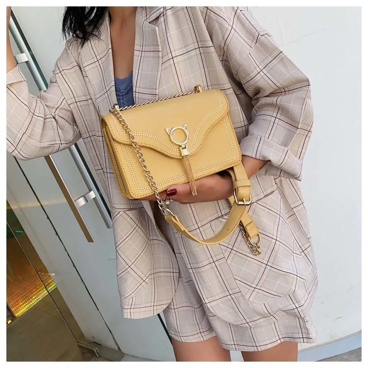 Сумка новая осенняя и зимняя женская маленькая квадратная сумка дикая индивидуальная женская сумка на одно плечо Повседневная сумка-мессенджер сумочка