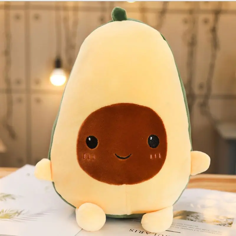 Моделирование Kawaii милый авокадо мягкая плюшевая игрушка кукла мультфильм фрукты обобобнимающие подушки для дивана спальни детей Рождественский подарок
