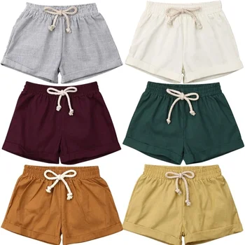 

Pudcoco Fast Shipping Baby Toddler Boys Girls Cotton & linen Shorts PP Kids Harem Short Trousers