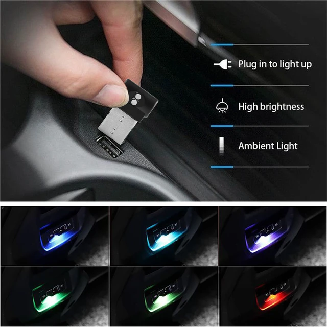 7 Colors Change Mini USB Car Light Button Control LED Modeling Light Car  Ambient Light Interior Light Car Interior USB Interface - Price history &  Review, AliExpress Seller - Geartronics Official Store