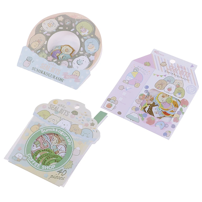 

40 Sheets /Bag Kawaii Sushi Family Decorative Stickers Computer Notebook Decor