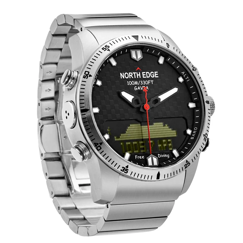 Бизнес электронные часы Дайвинг метр Северная режущая кромка высокого давления многофункциональный водонепроницаемый метр мужские часы