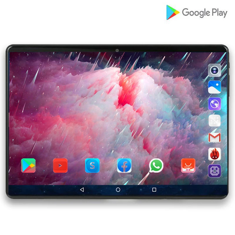 

2020 Tablet 128G Global Bluetooth Wifi Android 9.0 10.1 inch tablet Octa Core 6GB RAM 128GB ROM 2.5D Screen Tablets 3G phablet