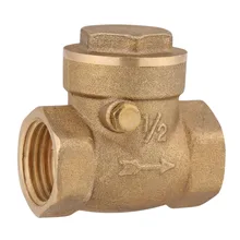 Ball Valve Electric Magnetic Valve 1pc DN15 Female Thread Brass Non-return Swing Check Valve 232PSI Prevent Water Backflow