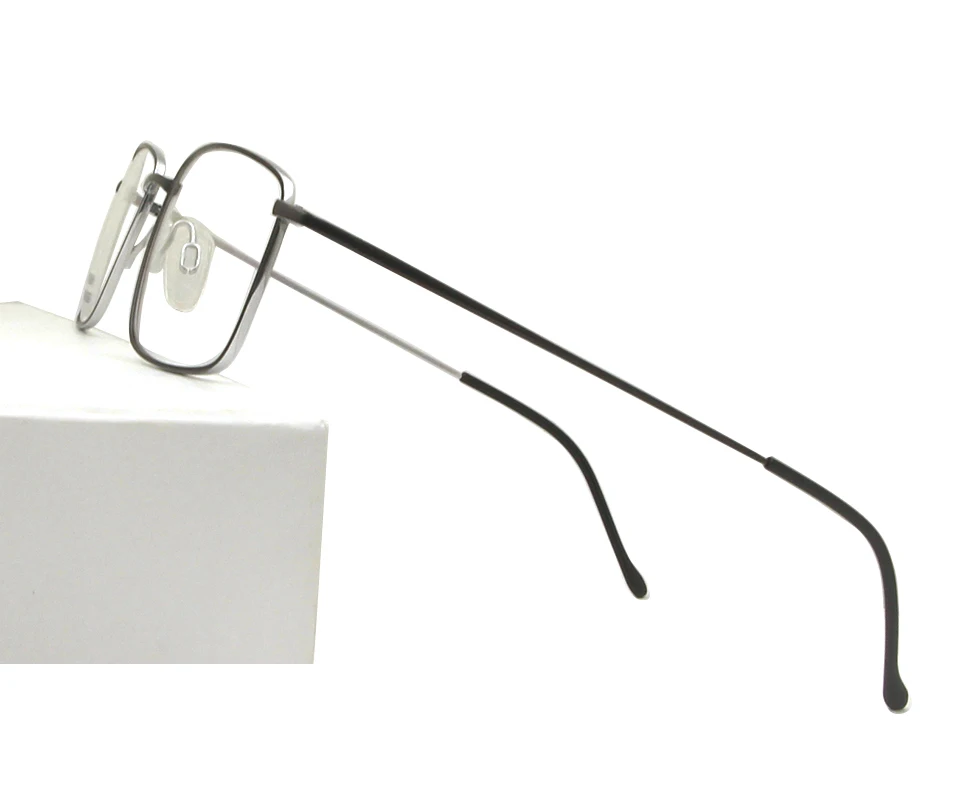 Классические деловые мужские очки из чистого титана, оправа Ультралегкая квадратная оптическая оправа для очков, тонкие очки с полной оправой для близорукости