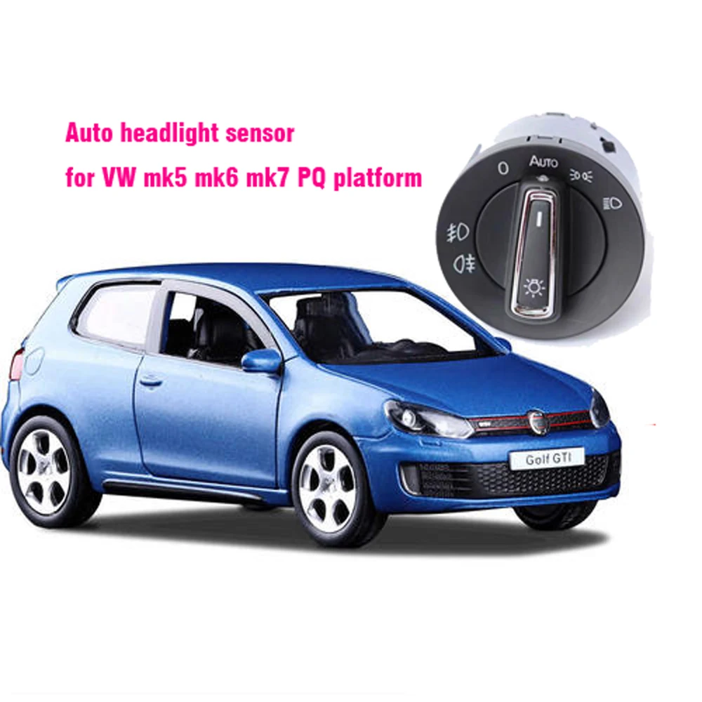 Car Headlight Switch Built in Auto Light Sensor PQ platform For VW Golf