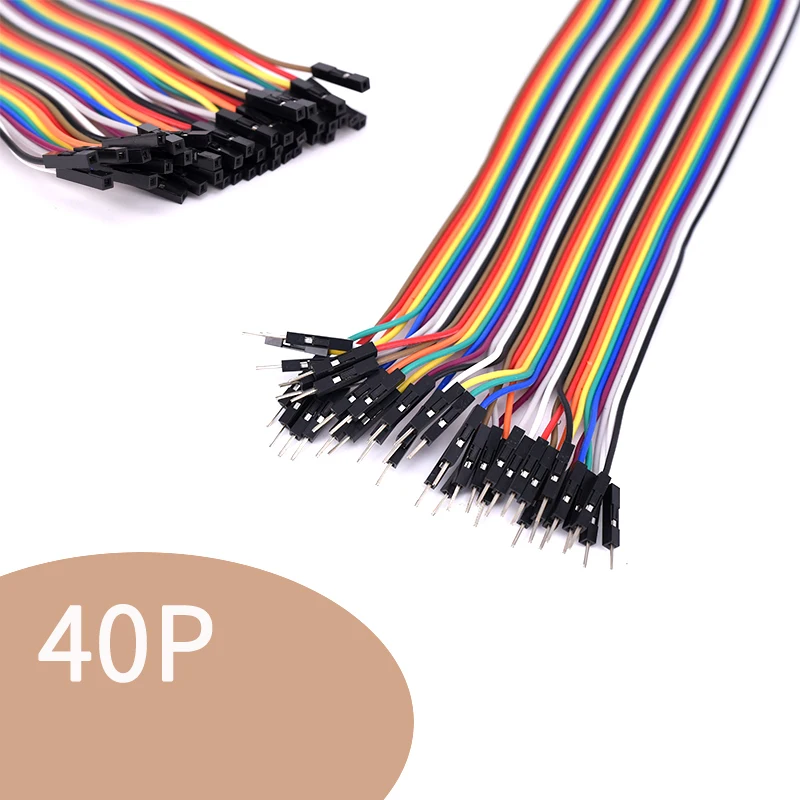 40pin 2 54 Dupont Line 20 см/30 см штекер-штекер + гнездо-гнездо Перемычка кабель для arduino DIY KIT |