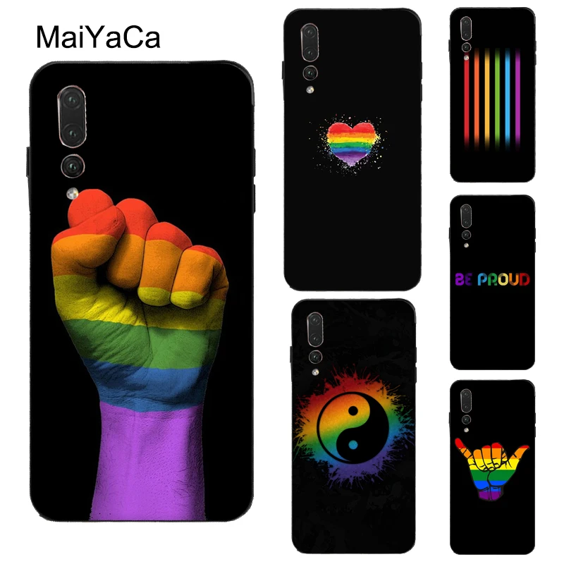 Чехол MaiYaCa с радужным флагом для геев гордости Huawei P40 P30 Pro P10 P20 Lite P Smart Z 2019 Mate 10 20 30 |