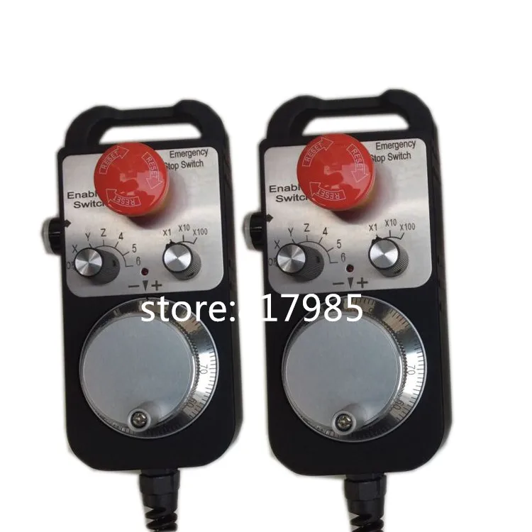 Best price 6 Axis Pendant Handwheel with Emergency Stop manual pulse generator MPG for Siemens MITSUBISHI FANUC etc | Инструменты