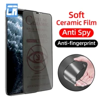 Privatsphäre Matte Anti fingerprint Weiche Keramik Film für iPhone 7 8 6S Plus Display-schutz Auf iPhone X 11 12 13 Pro XS MAX XR Film