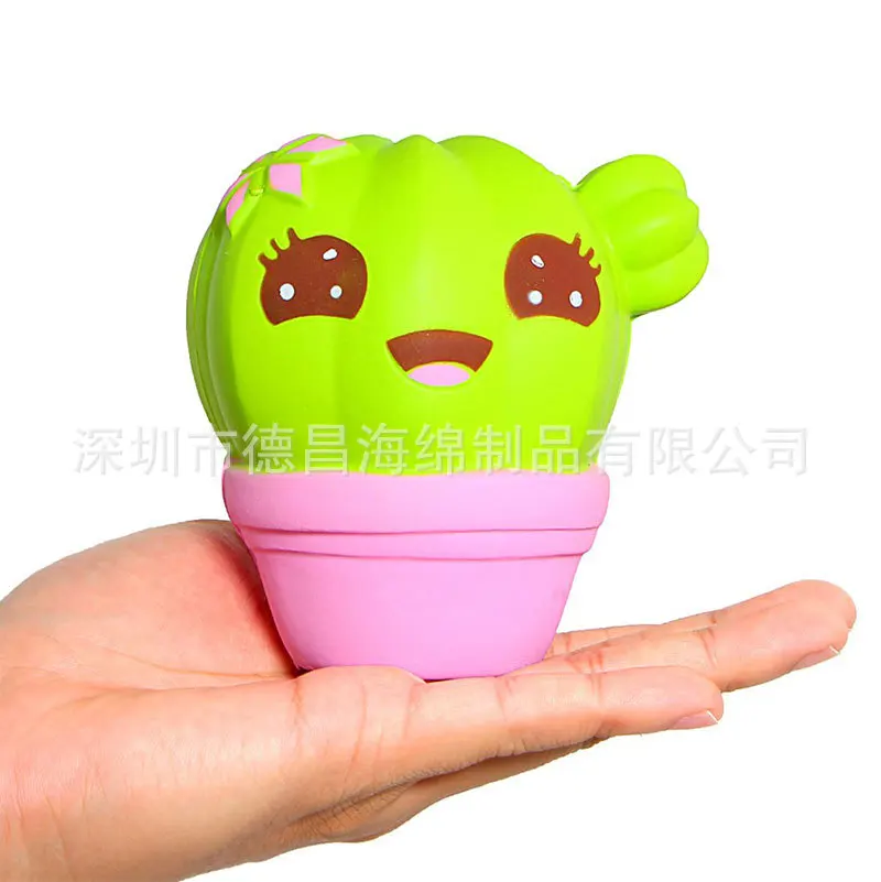 Ультра-мягкая пена памяти Expression Squishy кактус ПУ мягкие игрушки настраиваемый план для образца настраиваемый