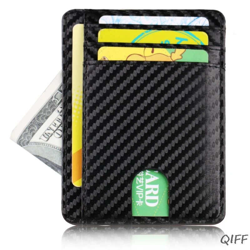 Ультратонкий чехол-кошелек с блокировкой RFID в минималистическом стиле, чехол для визиток, супертонкий