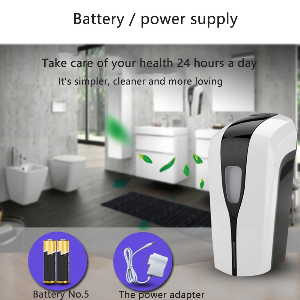 

1000ml Hotel Smart Sensor Disinfection Machine ABS Automatic Soap Dispenser Wall Mounted Battery Operated Restaurant Mist Spray