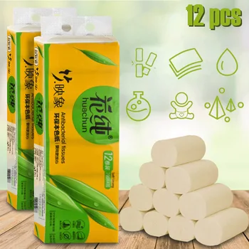 

Home Toilet Paper Roll Soluble Super Absorbent Paper Towel 12 Rolls/Pack