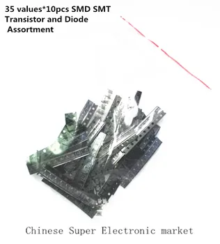 

35 values*10pcs= 350 pcs/lot SMD SMT Transistor and Diode Assortment Kit