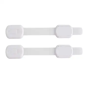 

2pcs Child Safety Locks Self-adhesive Multipurpose Cabinet Locks for Refrigerators Doors Drawers