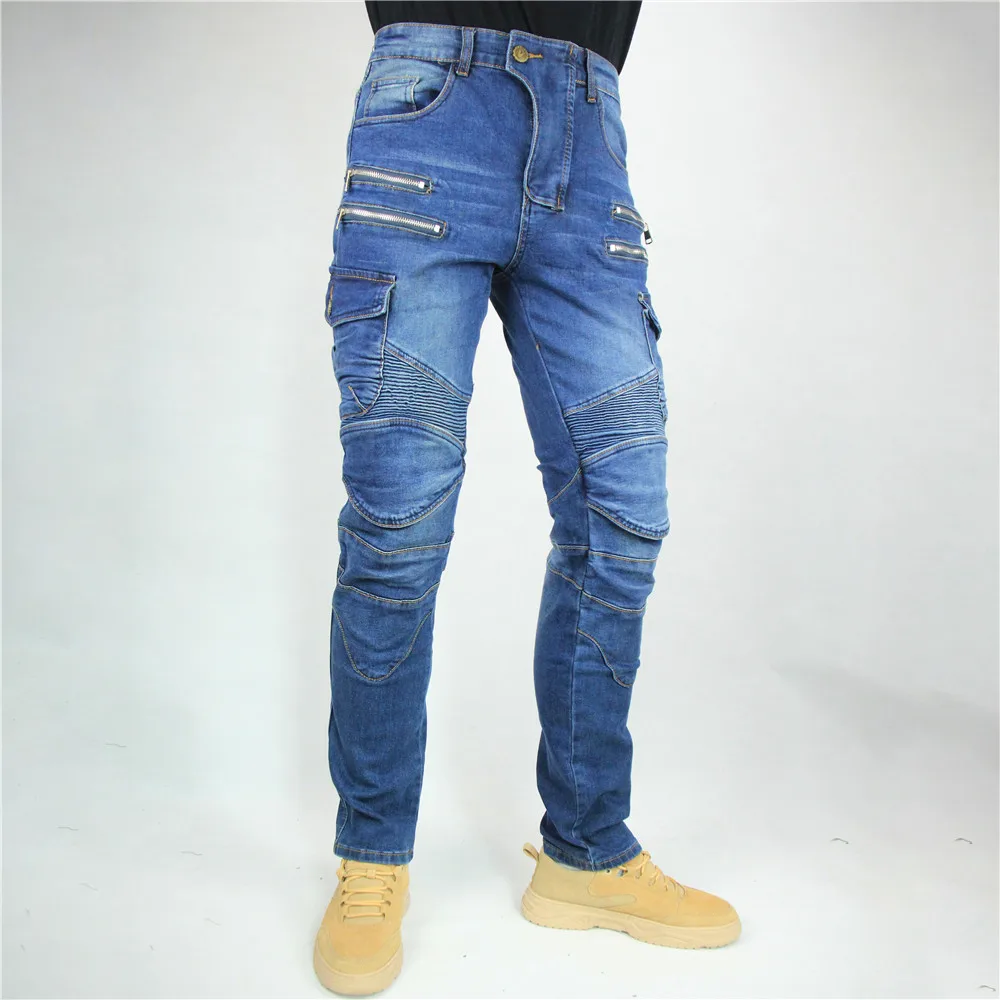 Motorcycle Pants Moto Men's Motocross Casual Riding Motorbike Touring Motocycle Street Jeans Trousers Protective Gear