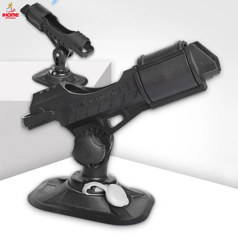 Fishing rod holder inflatable boat accessory dinghy raft fishing tool 360� rods holder pvc sup board kayak angling utensil