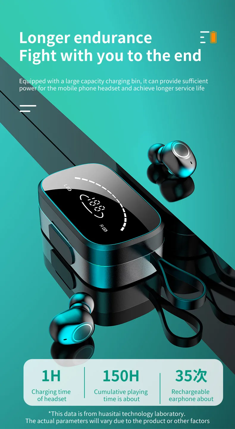 Sem fio bluetooth 5.0 fone de ouvido