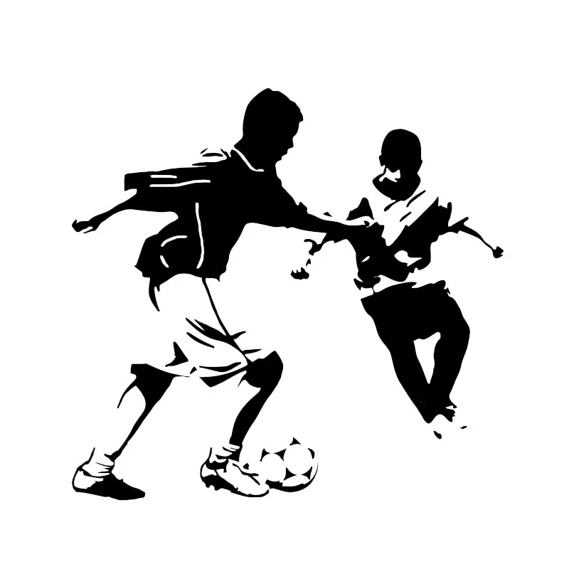 

Creative Car Stickers Vinyl Decal Teenagers Football Players Sport Soccer Car Window Accessories Car Styling PVC 15cm X 15cm
