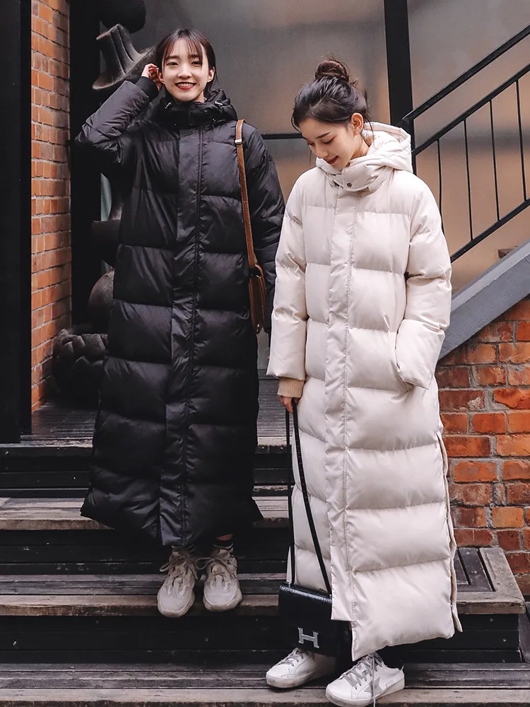 Зимняя женская длинная куртка зимнее пальто хлопковая Куртка пуховая женская парка Теплая пуховая куртка с капюшоном зимняя куртка женская куртка