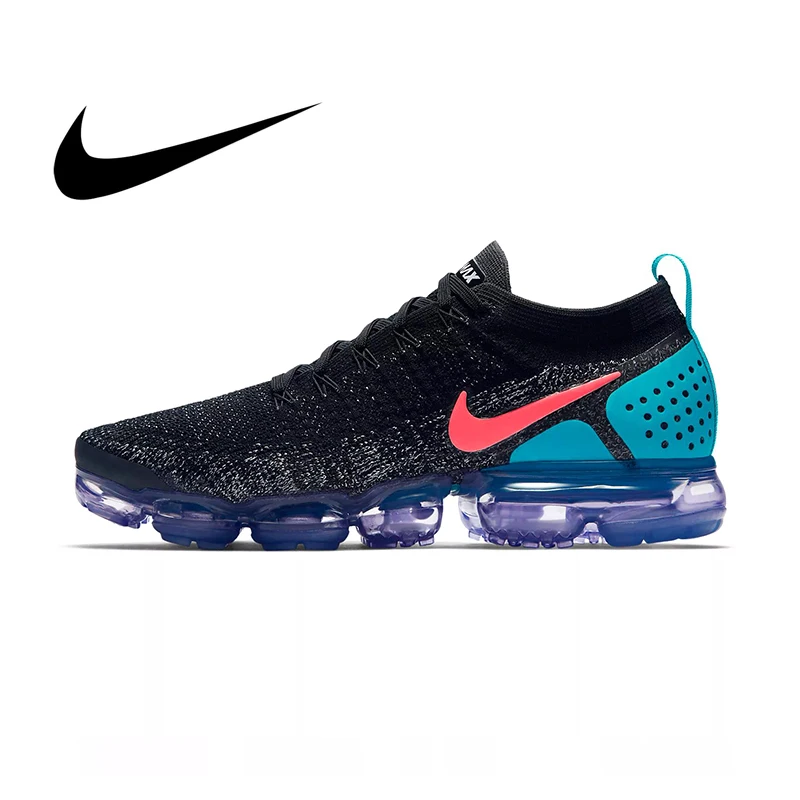 Оригинальные мужские кроссовки для бега Nike Air Vapormax Flyknit 2 удобные дышащие из