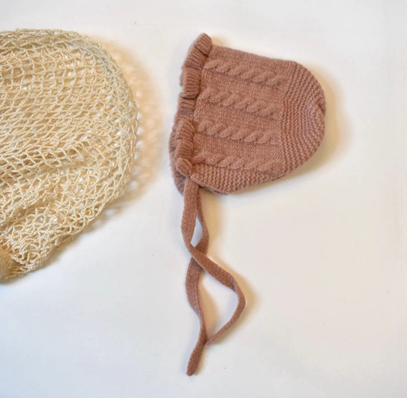 CROAL CHERIE Baby Hat Cotton Warm Newborn Accessories Baby Girl Princess Hat Autumn Winter Hat For Kids Infant Toddler Cap     (12)