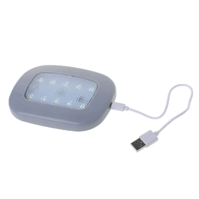 Автомобильный светильник для чтения с usb зарядкой, магнит на крышу, белый светильник, потолочный светильник для помещений LX9C