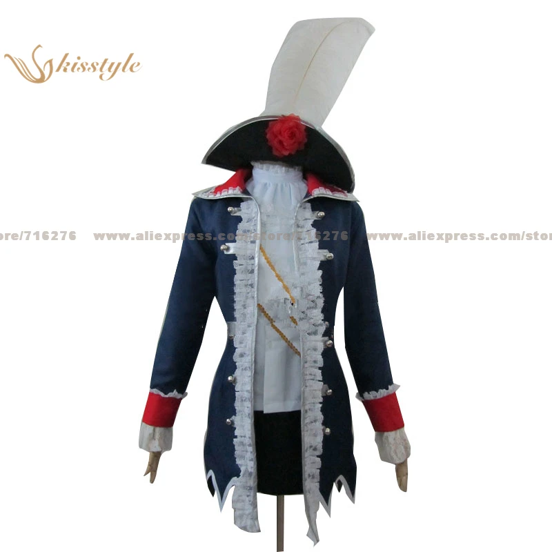 

Kisstyle Fashion Hetalia: Axis Powers Prussia Gilbert Julchen Reversion Female Body War Cosplay Costume,Customized Accepted