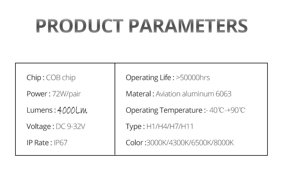 ATcomm H4 светодиодный головной светильник для мотоцикла 6500K Hi/Lo HS1 светодиодный светильник для мотороллера 4300K 6500K фара для мотоцикла 3000K 8000K DC 12