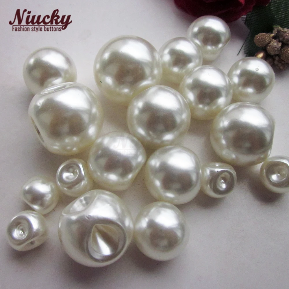 

Niucky 5mm- 20mm Good Eco-friendly ABS Sewing Pearl Buttons For Clothing Dress Decoration Gift DIY Crafts Accessories P0301-005