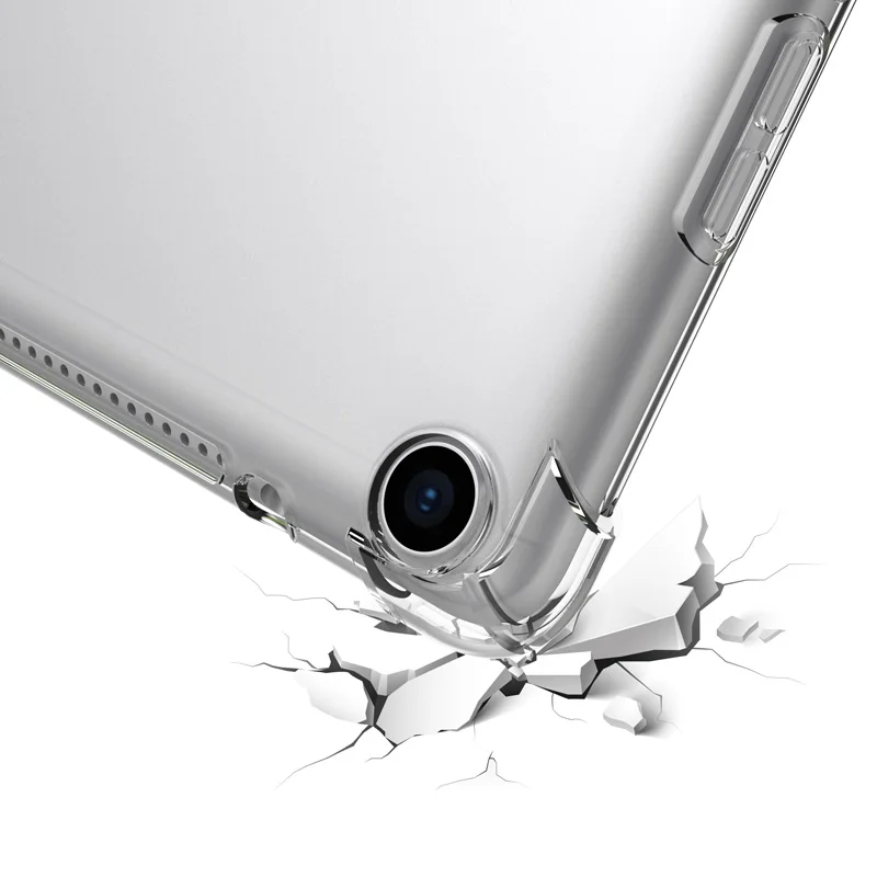 Caixa de Silicone Transparente para Huawei Mediapad t5 10 t3 96 m3 m5 Lite 101 80 84 m6 108 Tpu t8 104 Pro 108 - Imagem 5