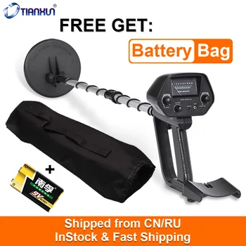 

Big Promotion Portable Underground Metal Detector MD-4030 Search Coil Waterproof Gold All Metal Detector Seeker Free Battery Bag