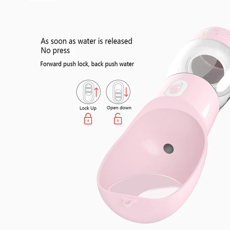 Портативная Герметичная Бутылка Для Воды для собак питьевая поилка маленьких и