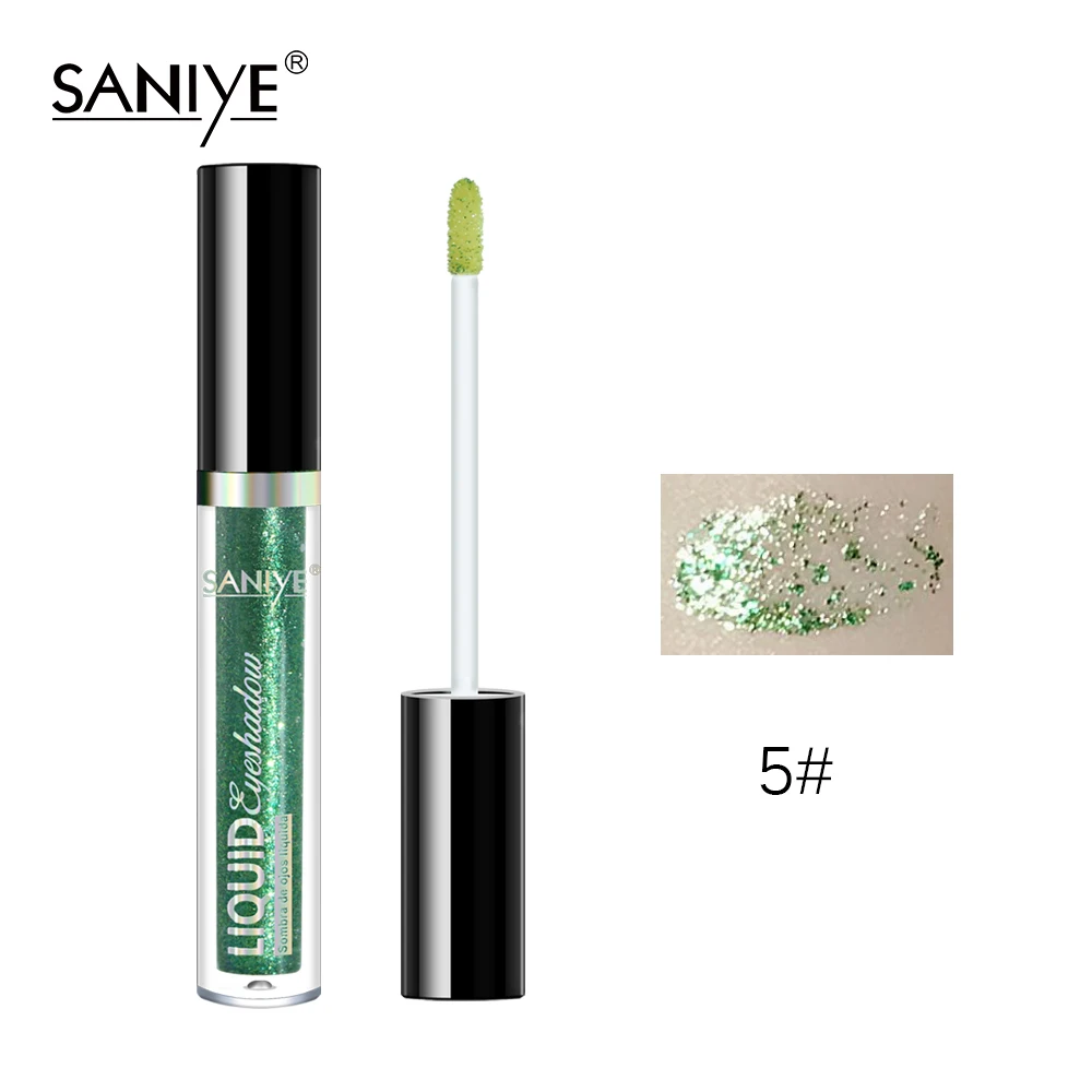 SANIYE жидкие тени для век Shimmer Shine Eye Shadow водонепроницаемые блестящие тени для век Макияж Косметика 8 цветов стойкий R1198